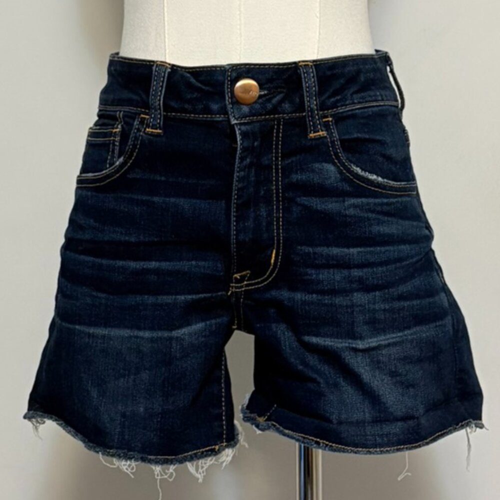 American Eagle Womens Sz 4 Super Stretch High-rise Denim AEO Shorties